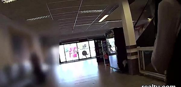  Striking czech teen was seduced in the hypermarket and screwed in pov